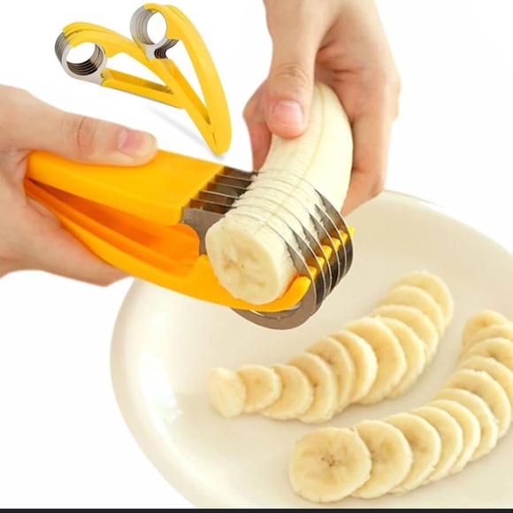 Banana Slicer Quick and Safe Banana Cutter for Even Slices, Easy Kitchen Gadget - Picture 1 of 4